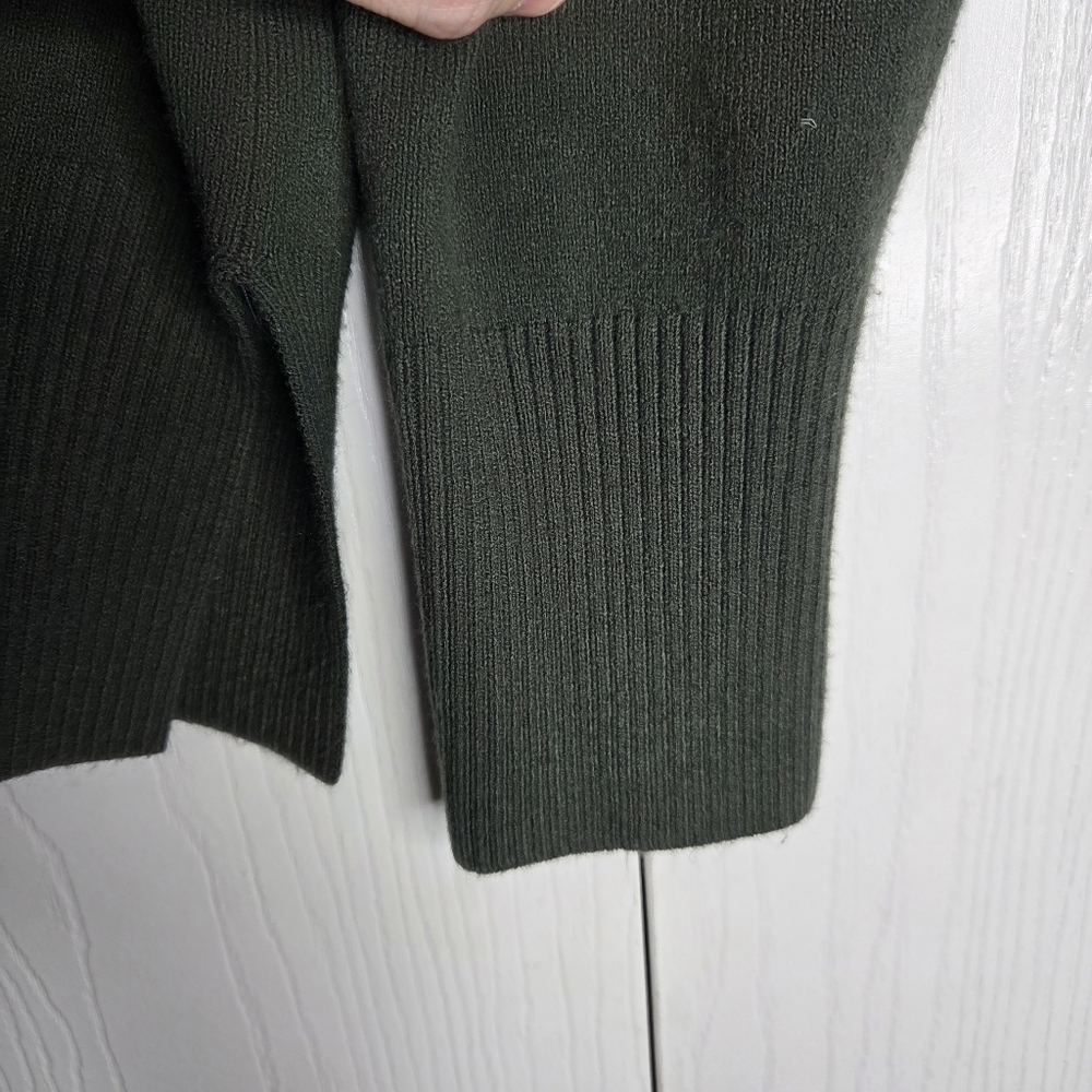 French Connection Dark Olive Crewneck Sweater-Size XS - Picture 6 of 12